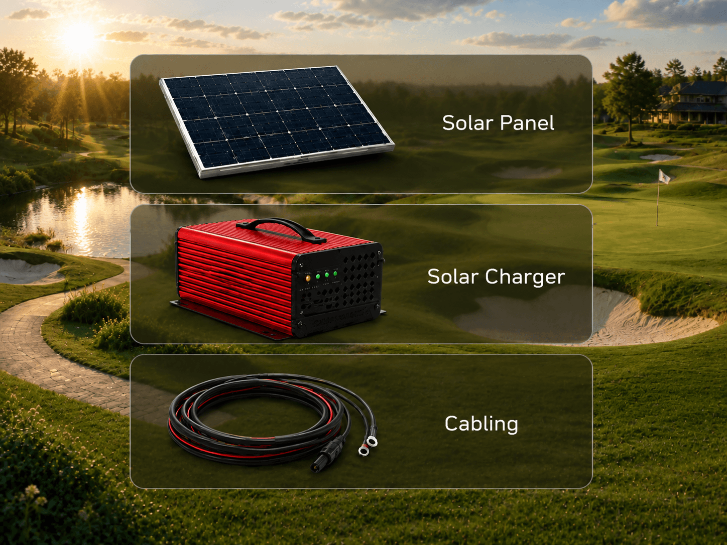 Keogram Solar Charger portable panel with red charger unit